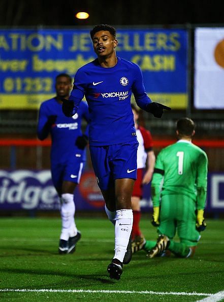 Anjorin in action in FA Youth Cup